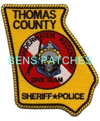 GEORGIA,A,THOMAS COUNTY SHERIFF UNDERWATER RECOVERY DIVE TEAM 1 STATE SHAPED_wm